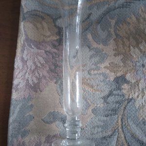Vase, Flower, Vintage, Etched, Footed